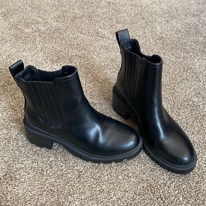 Target lug booties with heel